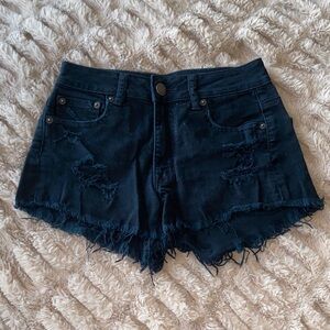 American Eagle AE High Rise Distressed Shorts